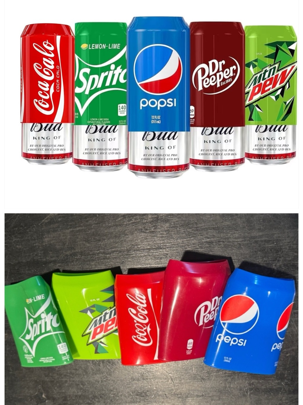 Reusable Silicone Can Covers - Mixed Colors (5 Pack)